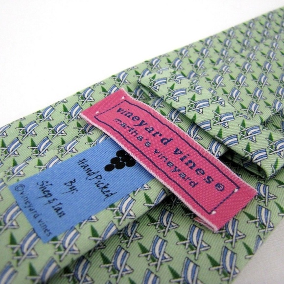 VINEYARD VINES Tie Green Blue Nautical Beach Chair - Picture 4 of 7